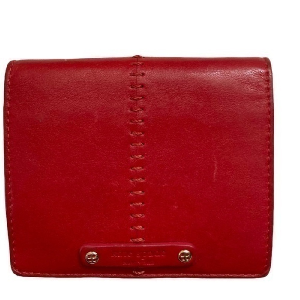 Kate spade red leather wallet